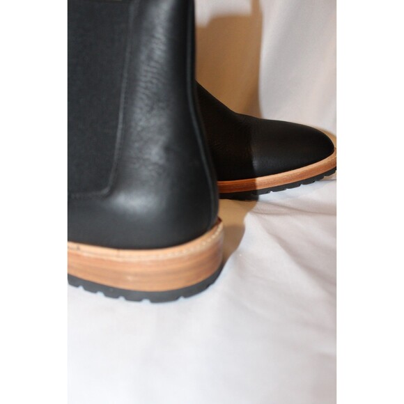 Nisolo Men\'s BLACK Marco Everyday Chelsea Leather Boots $268 NIB Sz 9